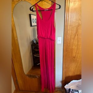 Lush Hot Pink Maxi Dress